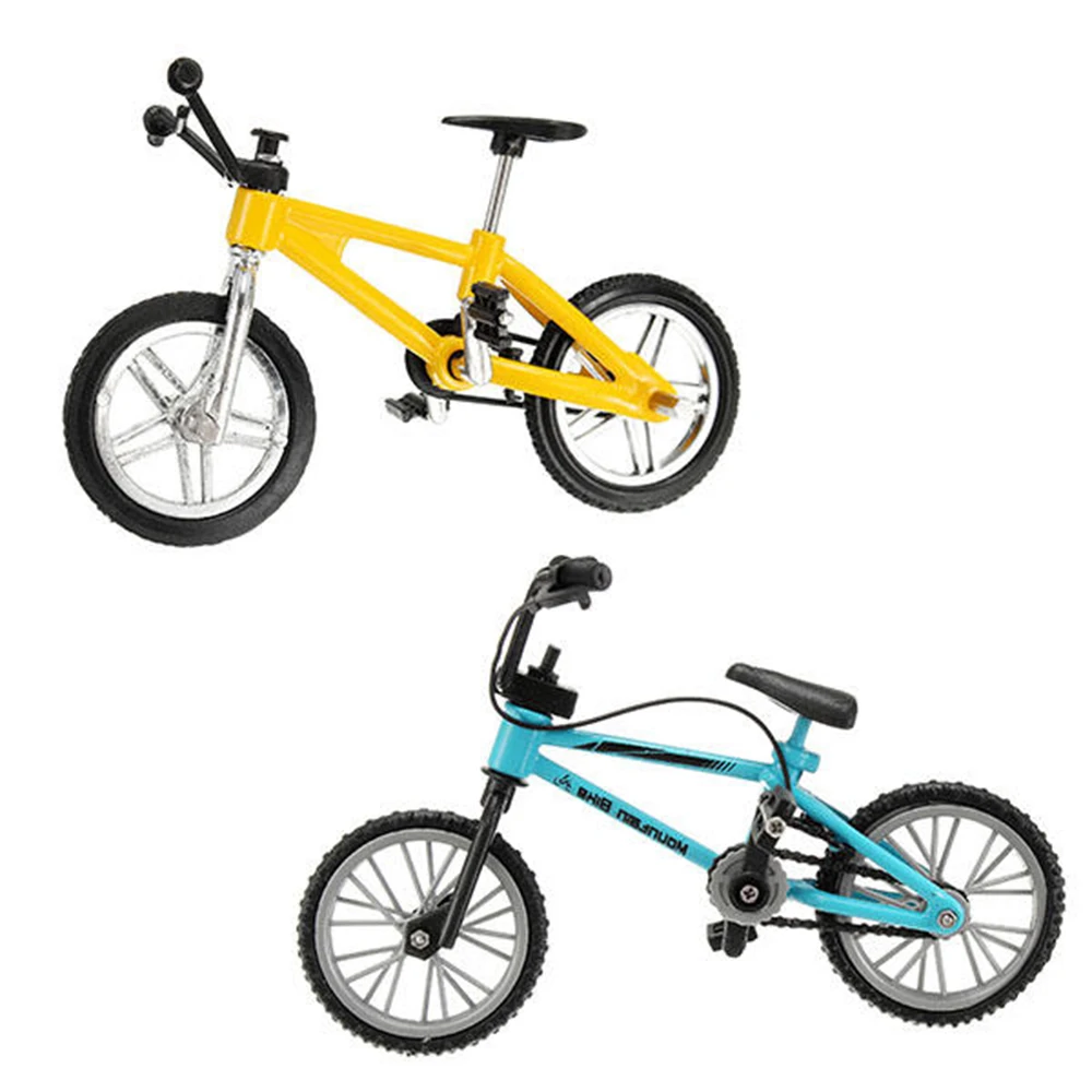 

Diecasts & Toy Vehicles Mini-finger Bike Alloy Finger Functional Kids Bicycle Bike Model Quality Gift Creative Simulation Toys
