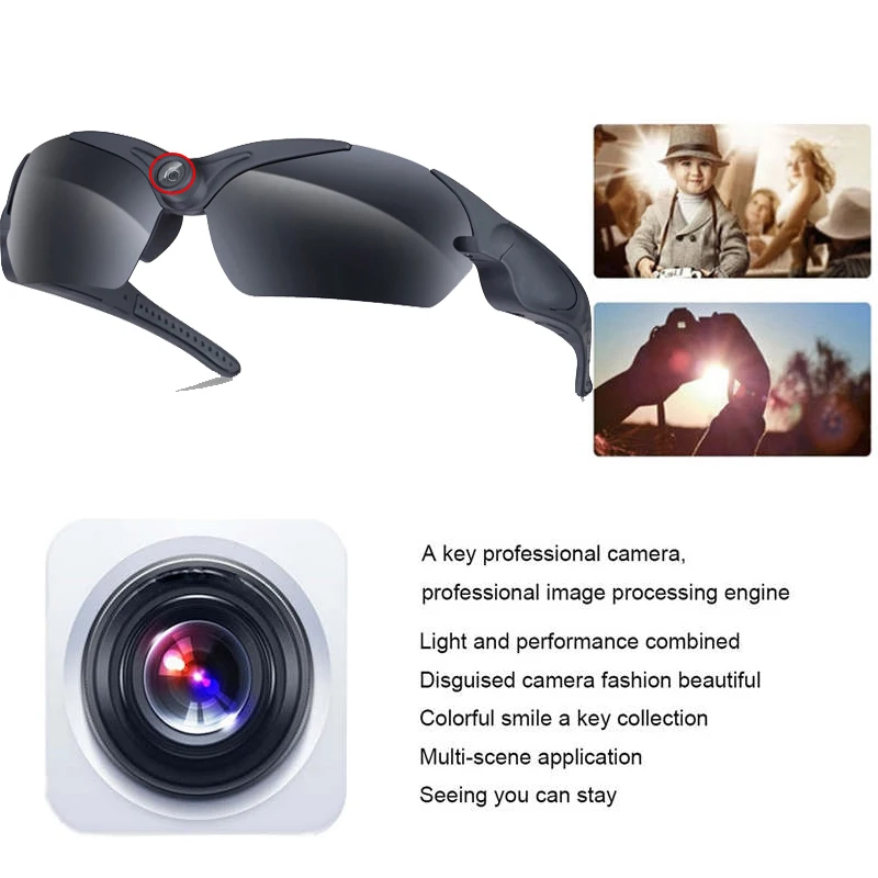 HD 1080P цифровые очки камера мини видеокамера DV вождение автомобиля солнцезащитные очки Спорт на открытом воздухе видео регистратор поляризованные Смарт очки