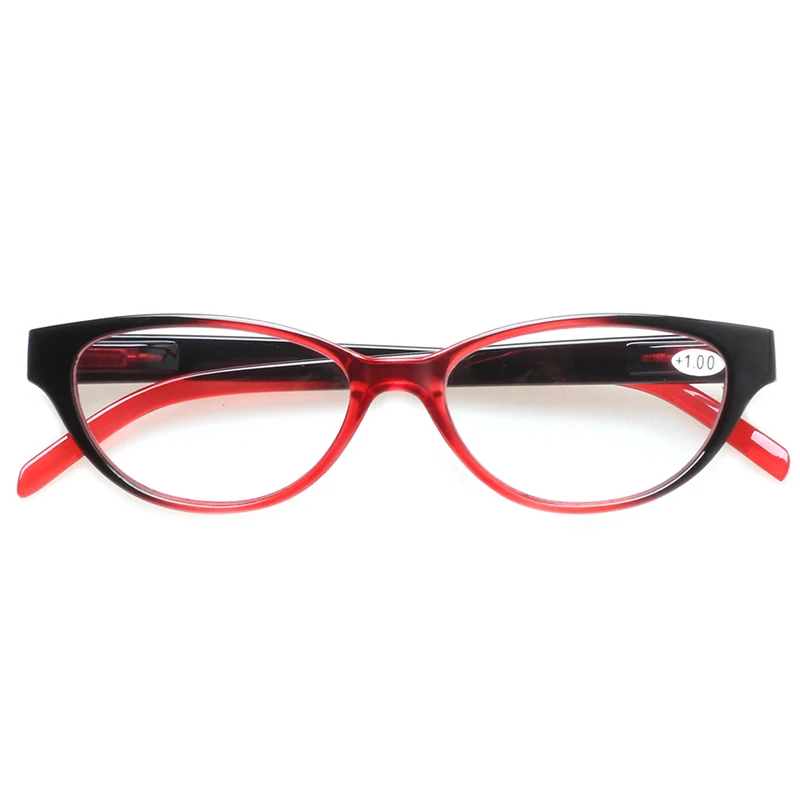 Модные кошачьи глаза очки для чтения женские весенние петли красивые цветные оправы для очков очки для чтения - Цвет оправы: Red