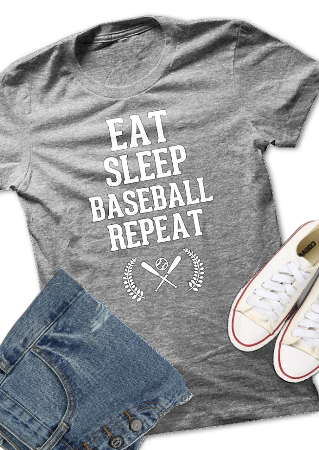 Eat Sleep Baseball Repeat T-Shirt