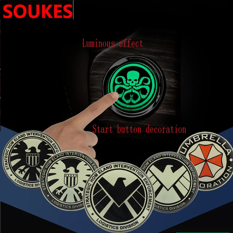 

Aluminum Car Decoration Start Button Decoration Sticker For Volkswagen VW Polo Passat B5 B6 CC Golf 4 5 6 7 Touran T5 Tiguan