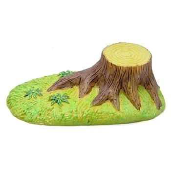 

Hot Sale Tree Stump Trunk Green Grass PVC Action Figures Toys DIY Micro Landscape Decoration Props Toys Children Christmas Gifts