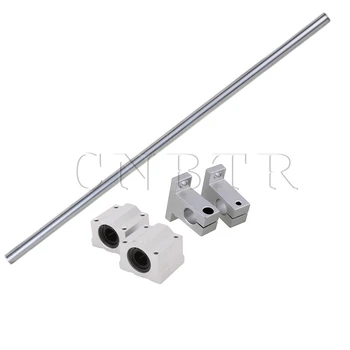 

CNBTR OD12 x 400mm Shaft Optical Axis& Ball Slide Rail Support with Bearing