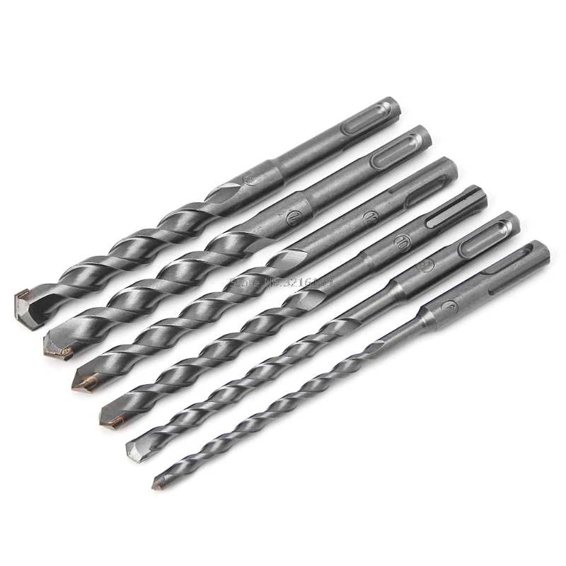 

For 6Pcs/Set 6mm-16mm Square Shank SDS Rotary Electric Hammer Concrete Masonary Drill Bit Promotion