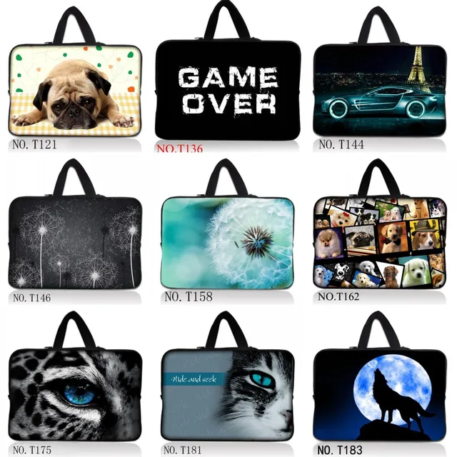 Best Offers Cats Laptop Sleeve Tablet Bag Dogs Notebook Case For 10.1 12 13.3 14" 15.4 15.6 17 Computer For Samsung iPad Asus Acer Lenovo