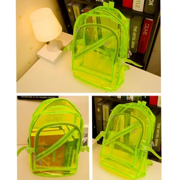 

Candy Bag women Beach bags Travel Clear Unisex Transparent School Security Backpack Book Bag Schoolbag
