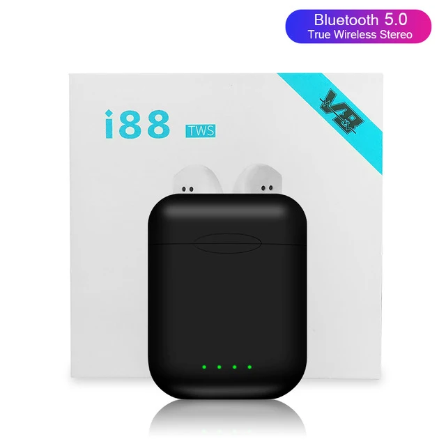 I88 KD10 TWS Bluetooth 5,0 наушники мини беспроводные наушники сенсорные наушники PK i10 i12 i11 i20 i30 i60 i80 TWS для Xiaomi Redmi - Цвет: i88 Black