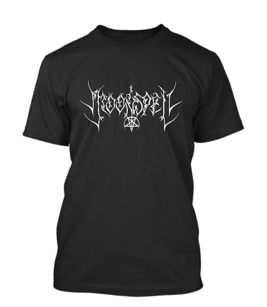 

New MOONSPELL Tees Mens Black Street T-Shirt Size S 3xl Letter Printing New Fashion For Men Short Sleeve T Shirt