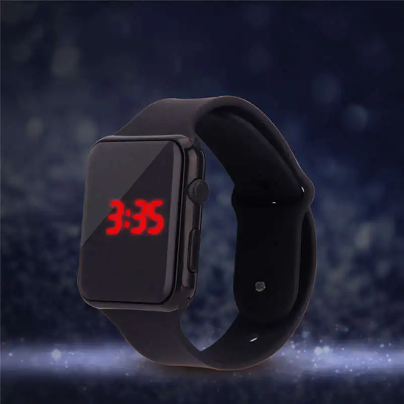 

2019 New Men Watches Fashion Simple Digital LED Electronic Watch Silicone Strap Men Women Couple Watch Man Relogio Masculino CC5