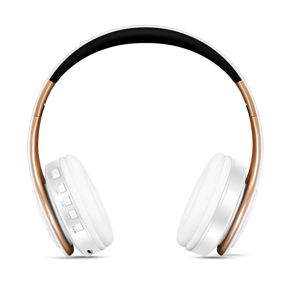 TOPROAD Wireless Bluetooth Headphones Foldable Stereo Headset Music Earphone with Microphone Support TF Card FM Radio AUX