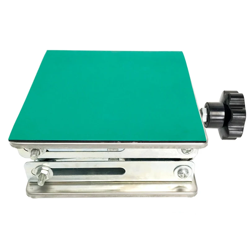 150*150 Mini Stainless Steel Lifting Platform Focus Adjustable For CNC Laser Engraving Machine Desktop Adjust Height 75-260mm