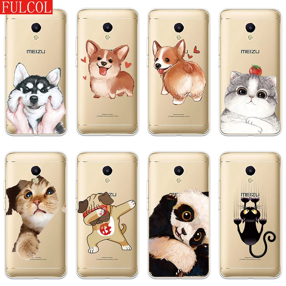 Силиконовый чехол для Meizu M3 M5 M6 NTOE M3S M5S M5C M6S M6T мягкий с рисунком милой собаки кошки