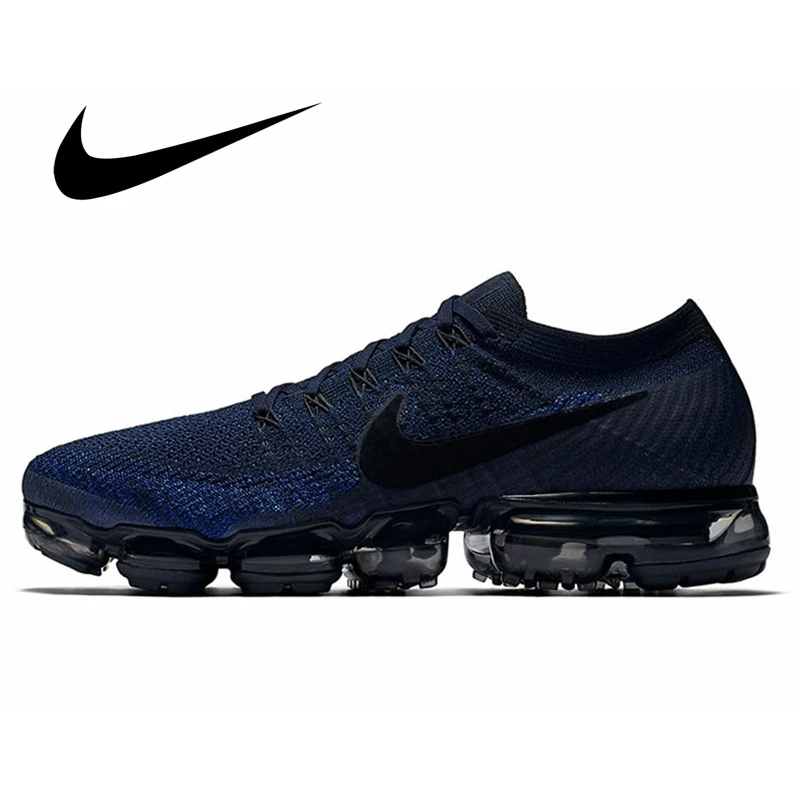 Оригинальный Nike Оригинальные кроссовки Air VaporMax Для мужчин без носка, беспатная классические спортивные Спорт на открытом воздухе обувь