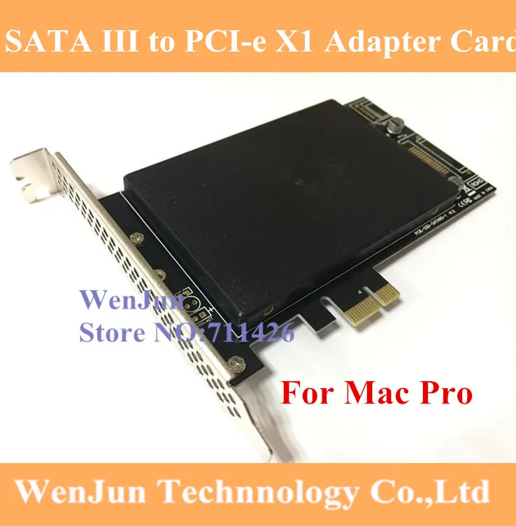 Новая высокоскоростная карта адаптера DEBROGLIE SATA III к PCIe SSD для mac pro 3 1 5 OSX 10 8 14 windows|sata