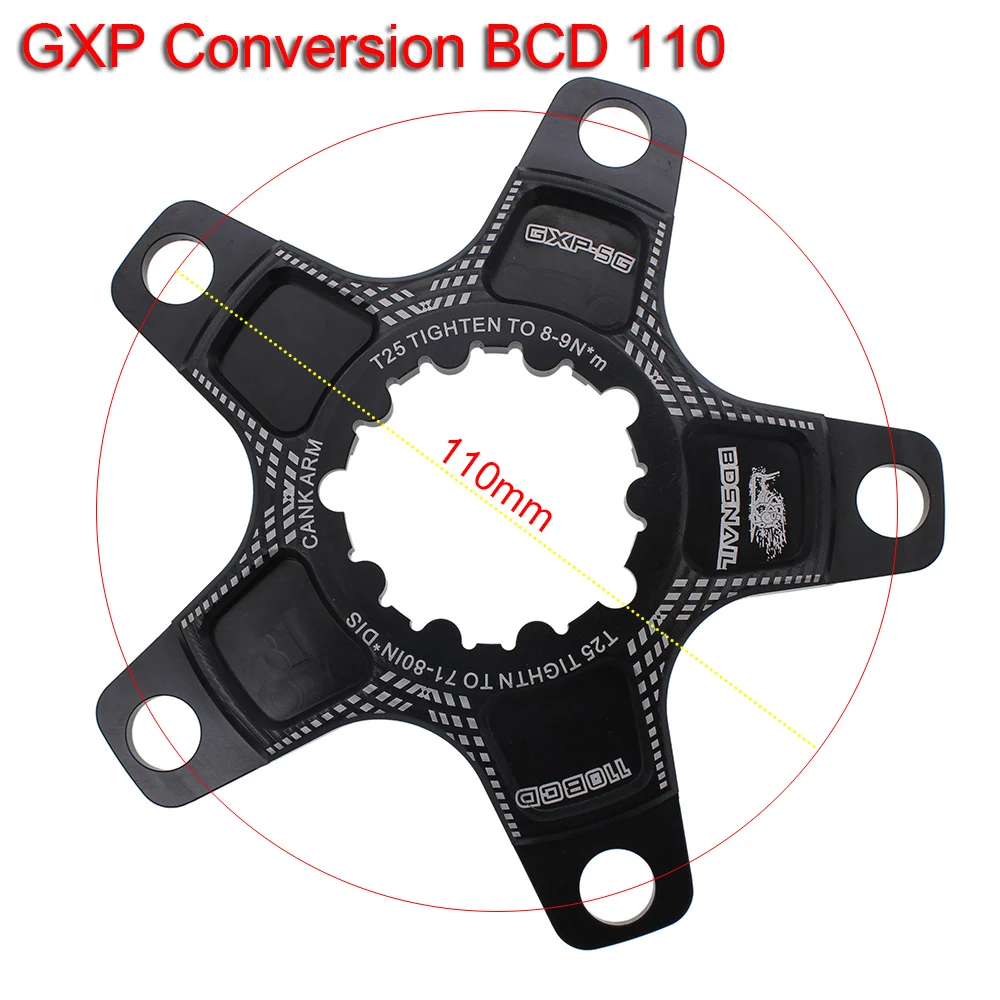 Велосипедная цепь колесо 104 110BCD MTB GXP велосипедный кривошипник фиксированная