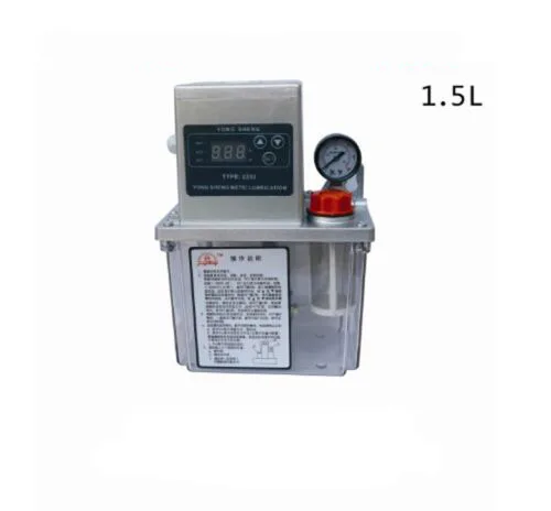 

1.5L Details about Auto Lubrication Pump CNC Digital Electronic timer LCD Automatic oiler 220V