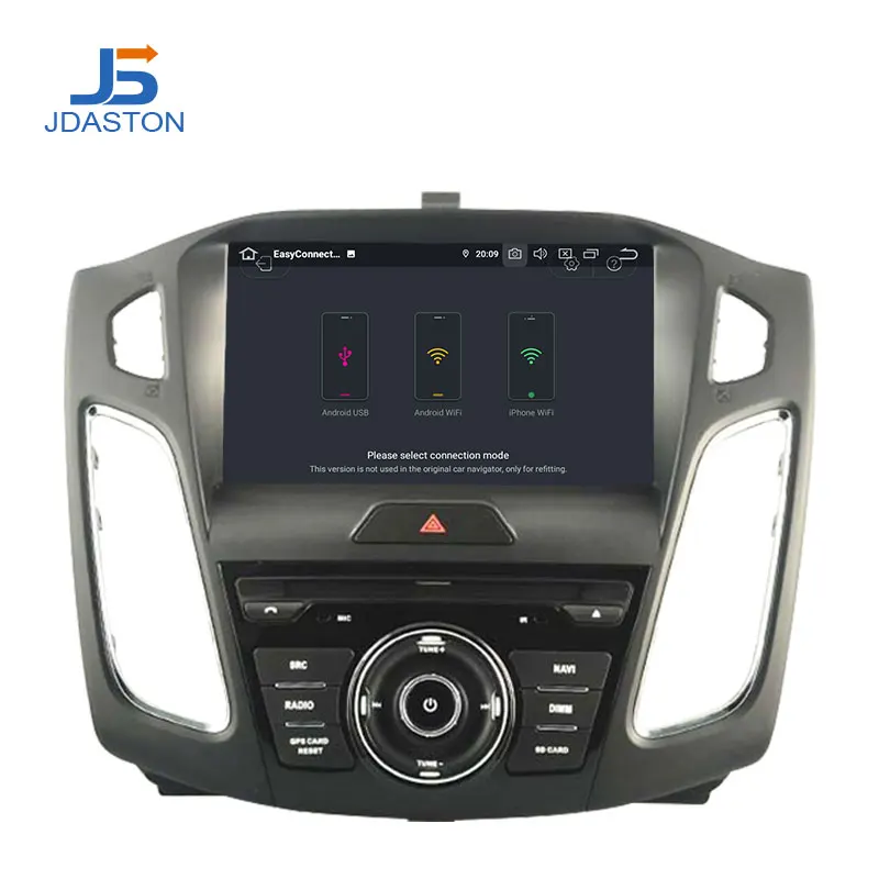 Best JDASTON Android 9.0 Car DVD Player For FORD FOCUS 2011 2012 2013 2014 2015 2016 Car GPS Radio Stereo Multimedia 4G+64G Octa Core 2