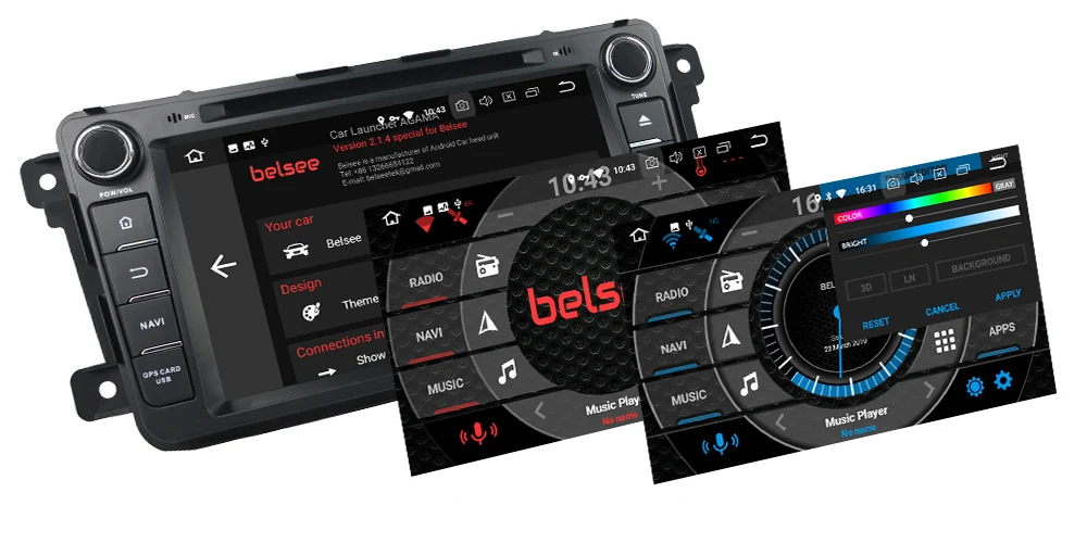 Cheap Belsee for Mazda CX-9 CX9 Android 9.0 Car Stereo Radio 1280x720 8 Core 4GB 2 Din GPS Head Unit Autoradio Multimedia DVD Player 3