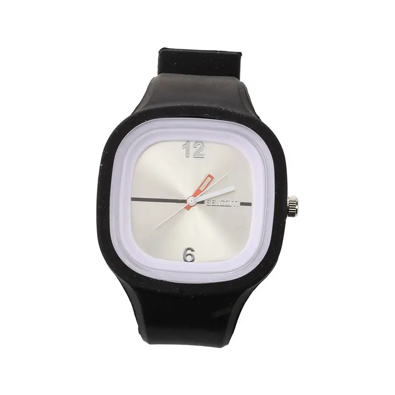 

Oversized Black Jelly Candy Sports Quartz RUBBER Wrist Watch UNISEX Men WOMAN