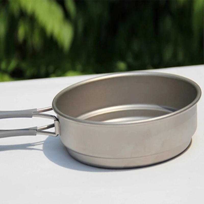 Keith titanio Set Camping Cookware caldero y sartén caza que acampa Traving Picnic senderismo Camp Cook Set 195G ti6013