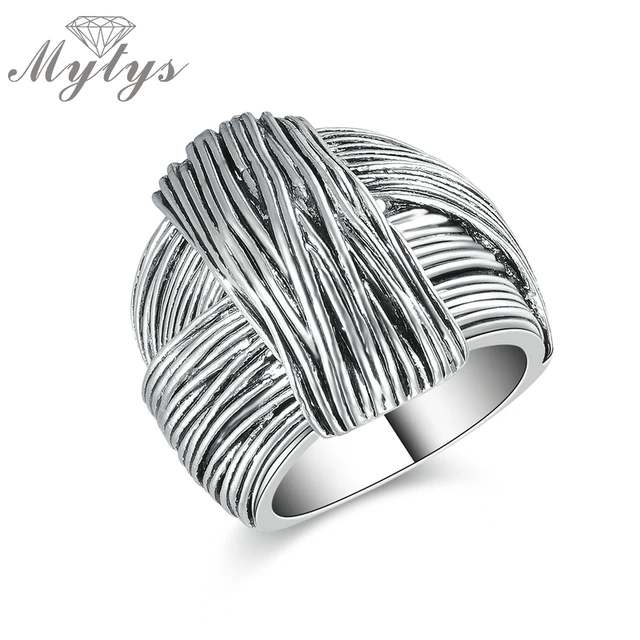 Mytys New Arrival Geometric Hand Made Design Retro Collection Women Antique Ring Mytys New Arrival Geometric Hand Made Design Retro Collection Women Antique Ring