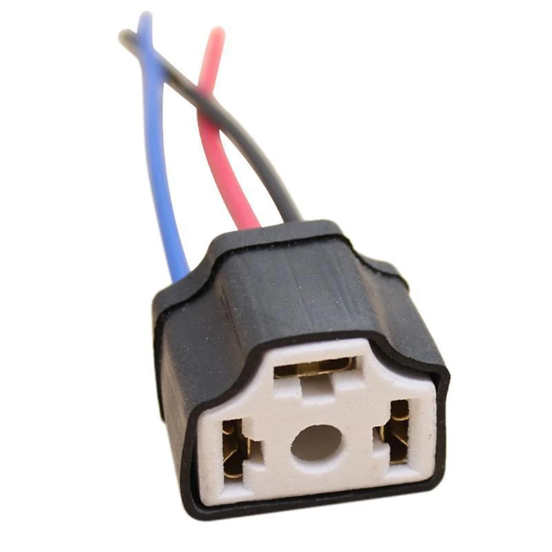 

1Pcs H4 9003 Ceramic Wire Wiring Car Head Light Bulb Lamp Harness Socket Plug