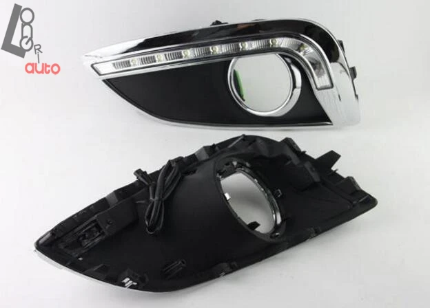 

car styling 2x LED Daytime Running Light Fog Light Lamp DRL For Hyundai ix35 2011-2014