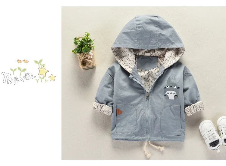 Cabolsa do Bebê Totoro com Capuz Outwear dos Desenhos Animados do Bebê Nova Primavera Outono Meninas Blusão Crianças Cabolsas Jaqueta Roupas 2020 9 Cheap Jaquetas e casacos