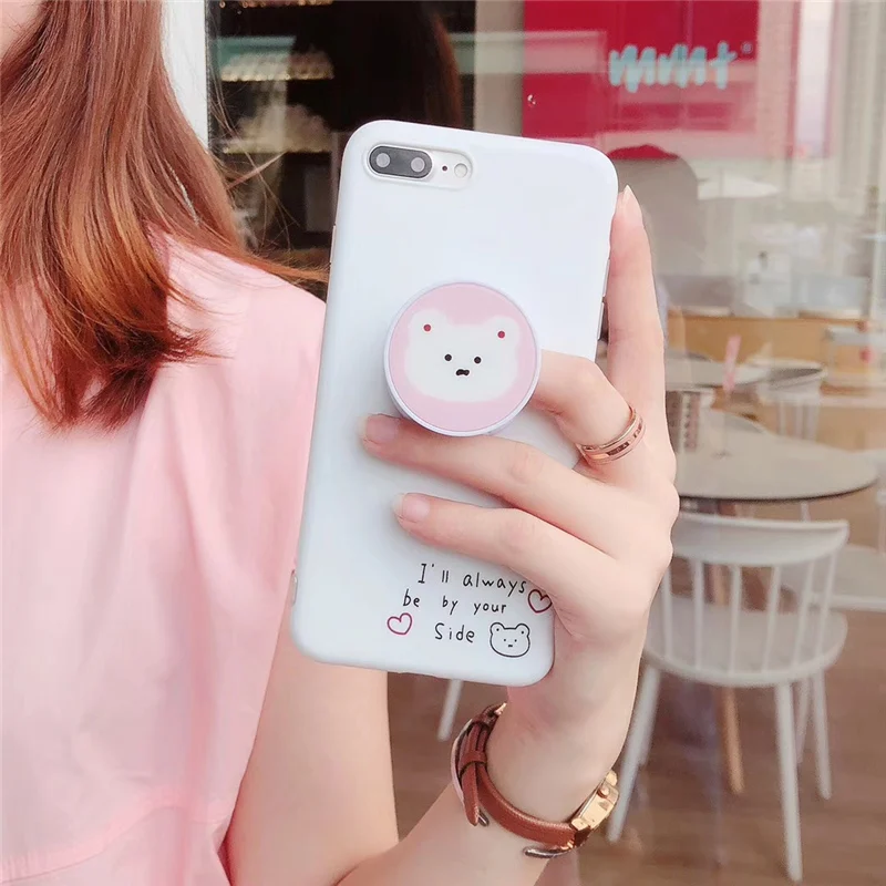 Складной чехол-подставка с медведем для телефона iphone8 7 plus 8plus милые медведи iphone 8 xr