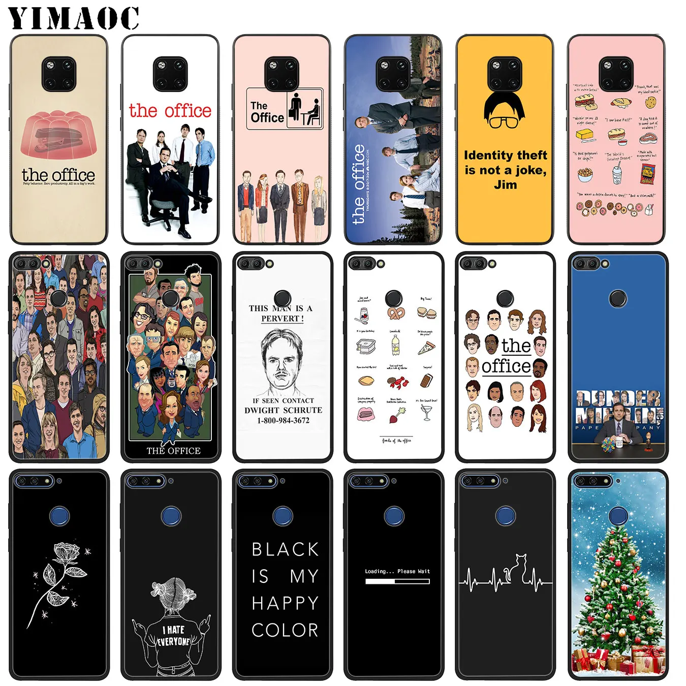 YIMAOC офисный Забавный юмористический Мягкий силиконовый чехол для телефона Huawei