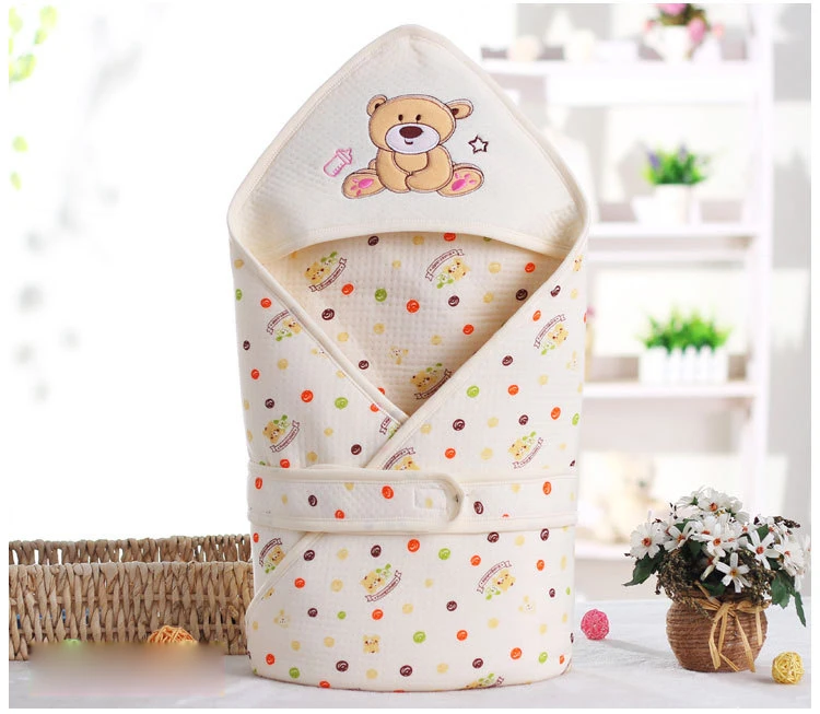 Осенне-зимний хлопковый спальный мешок для младенцев, конверт для новорожденных, детское постельное белье, спальный мешок с рисунком, детское одеяло для пеленания