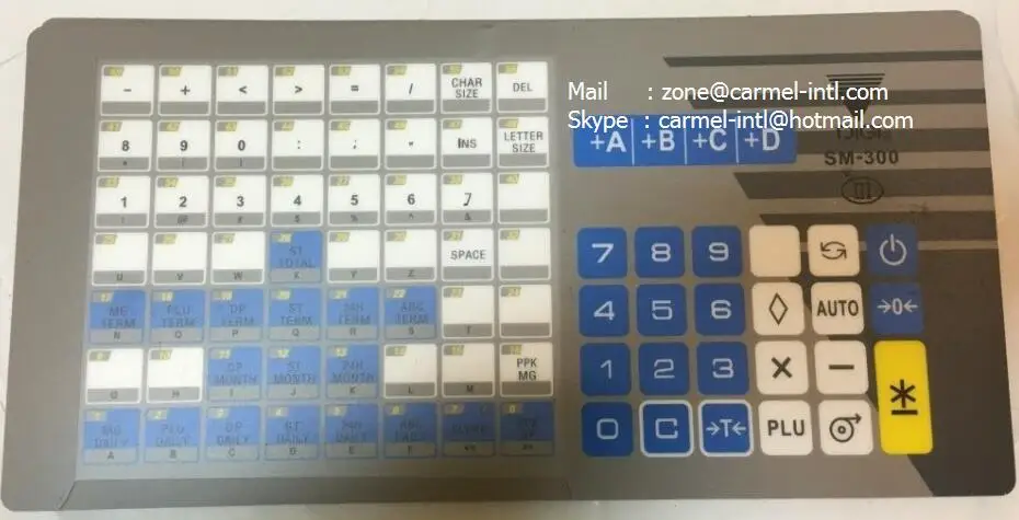 

Free shipping English Version Dig i SM300 Keyboard Film for Dig i SM-300 Scale Retail Scale DIG I SM-300 pannel