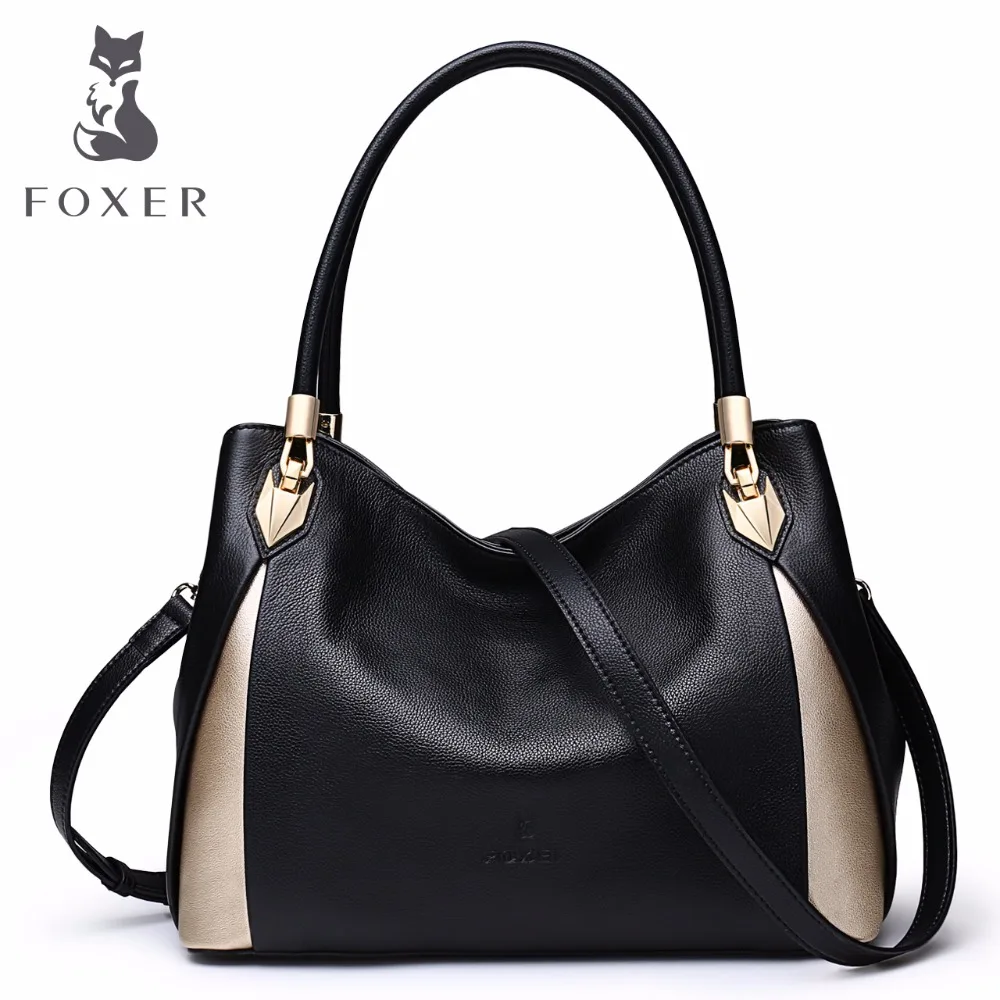 FOXER Брендовые женские кожаные сумки модные на плечо высокое качество сумки|brand