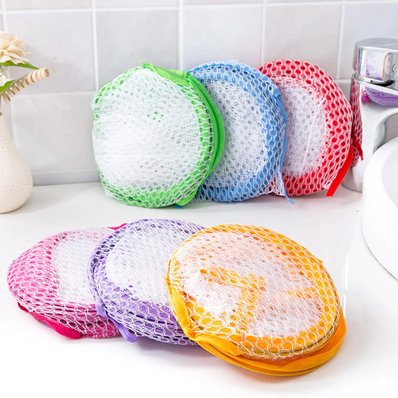 

Foldable Washing Clothes Laundry Basket Bag Mesh Storage Toy Container Organization Dirty Clothes Basket Home Accessoris