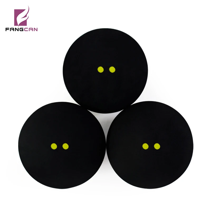 

1 pc FANGCAN Competition Squash Ball Two Yellow Dots Low Speed Professional Squash Racquet Balls