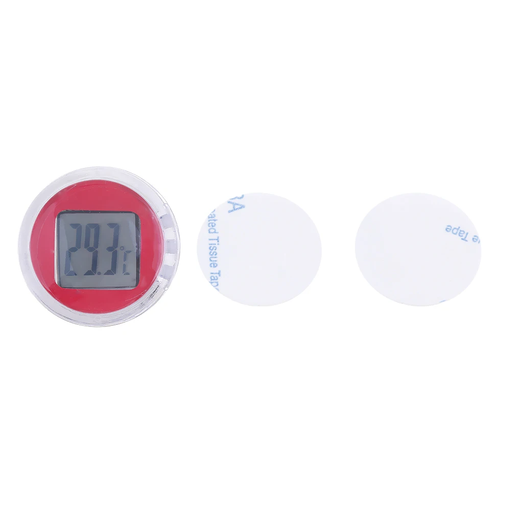 Motorcycle Bike Electronic Temperature Meter Gauge Mini Digital Thermometer  Waterproof Surface Shock Resistant