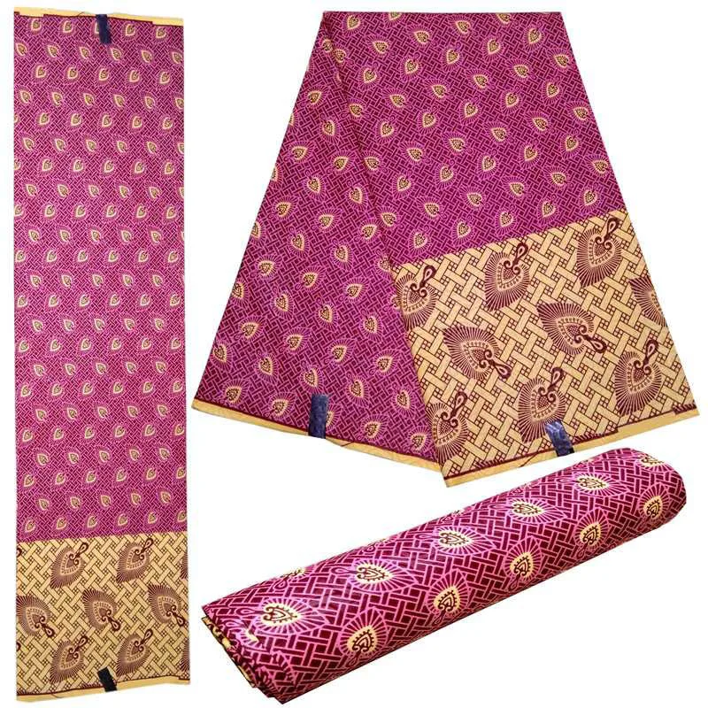 

Hollandais Wax 6 yards Super Wax Hollandais 2018 African Dutch Wax African Wax Cloth Polyester Embossed Printing DIY Fabric
