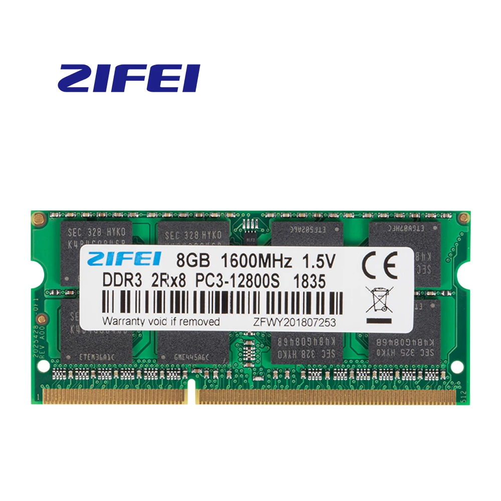 

ZiFei ram DDR3 8GB 1333MHz 1600MHz 1.5V 204Pin SO-DIMM module Notebook memory for Laptop