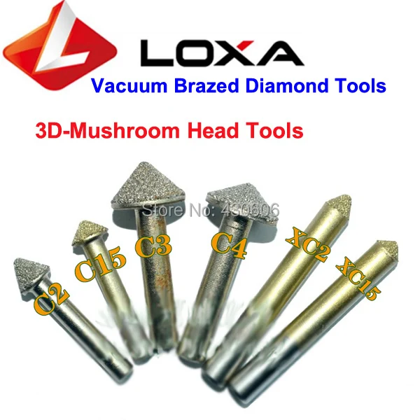 LOXA Carving Marble Vacuum Brazed Diamond Tool, 20pcs/lot Granite