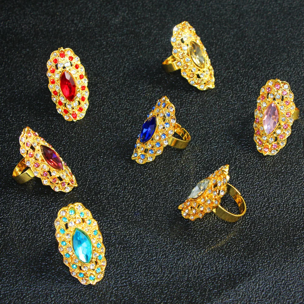 Женское кольцо в эфиопском стиле с фианитом|big ring|ring goldbague femme |