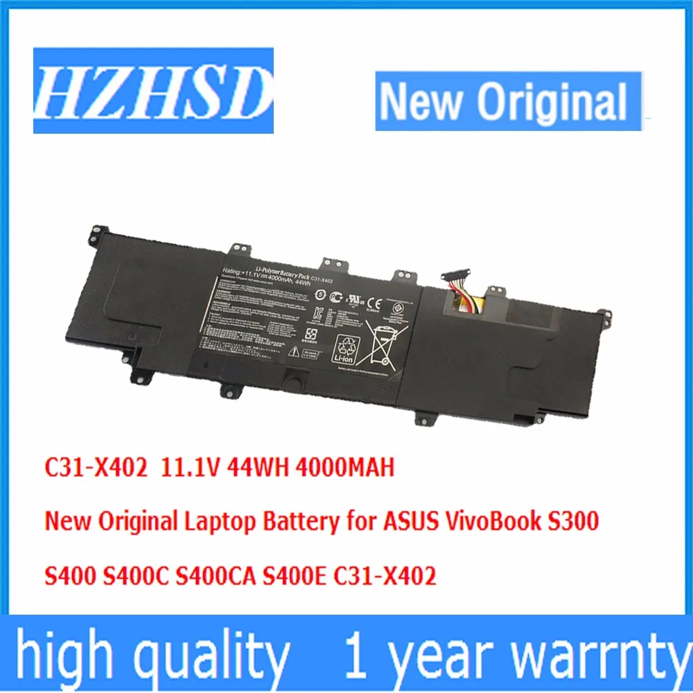 11.1V 44WH 4000MAH New Original C31-X402 Laptop Battery for ASUS VivoBook S300 S400 S400C S400CA S400E