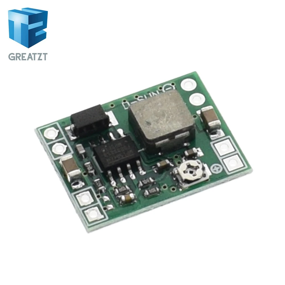 

GREATZT Ultra-Small Size DC-DC Step Down Power Supply Module MP1584EN 3A Adjustable Buck Converter for Arduino Replace LM2596