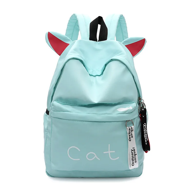 

Korean Women Cute Backpack Cat Bookbag Mini Backpack Pink Cat Back Pack Kawaii Travel Bagpack School Bags for Teenage Girls