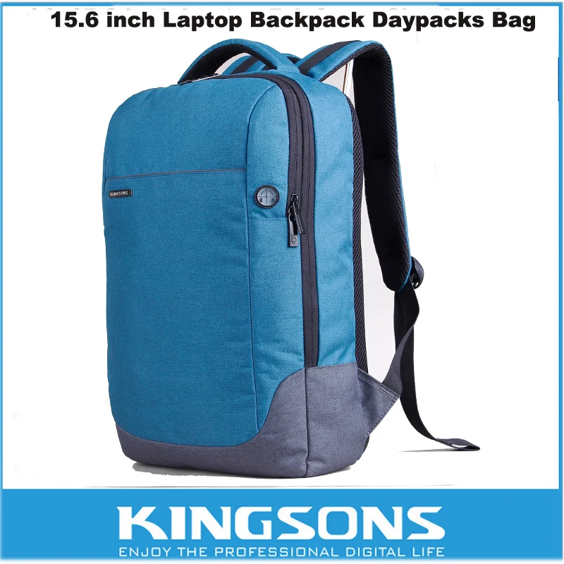 

Kingsons Slim Nylon Laptop Backpack Tablet Knapsack Travel Bag School/ Daily Backpack Fits Up To 15.6 Inch Laptop Ultrabook
