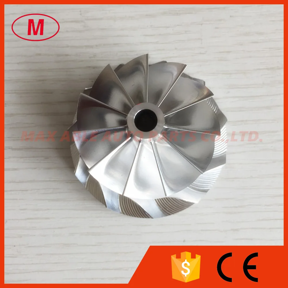 

K27 46.80/59.95mm 11+0 blades turbo aluminum 2618/milling/ Billet compressor wheel