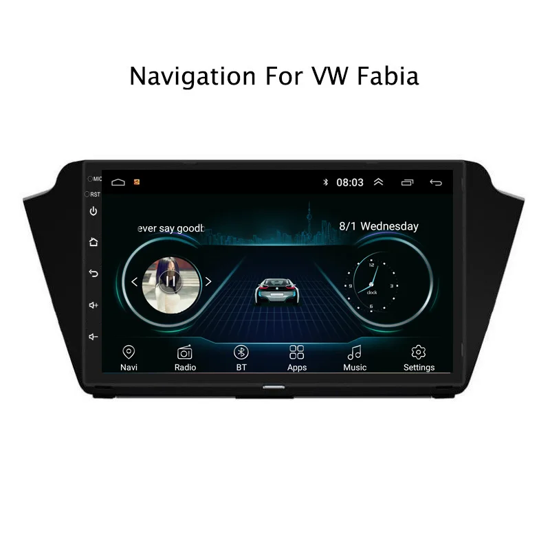 10 1 &quot2.5D IPS Android 8 автомобильный DVD GPS плеер для Skoda Fabia 2015 2018 Радио стерео головное