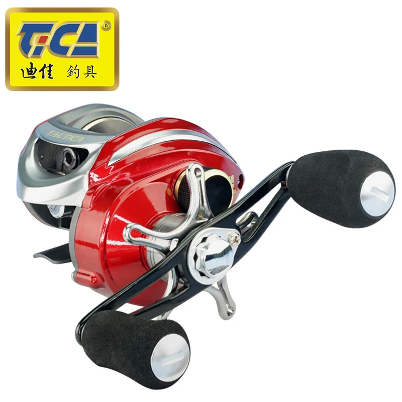 

TICA Fishing Reel 7RRB+2NMB+1RB 6.3:1 carp fishing Bait Casting Right Left hand Magnetic brake Water Drop Fishing accessories