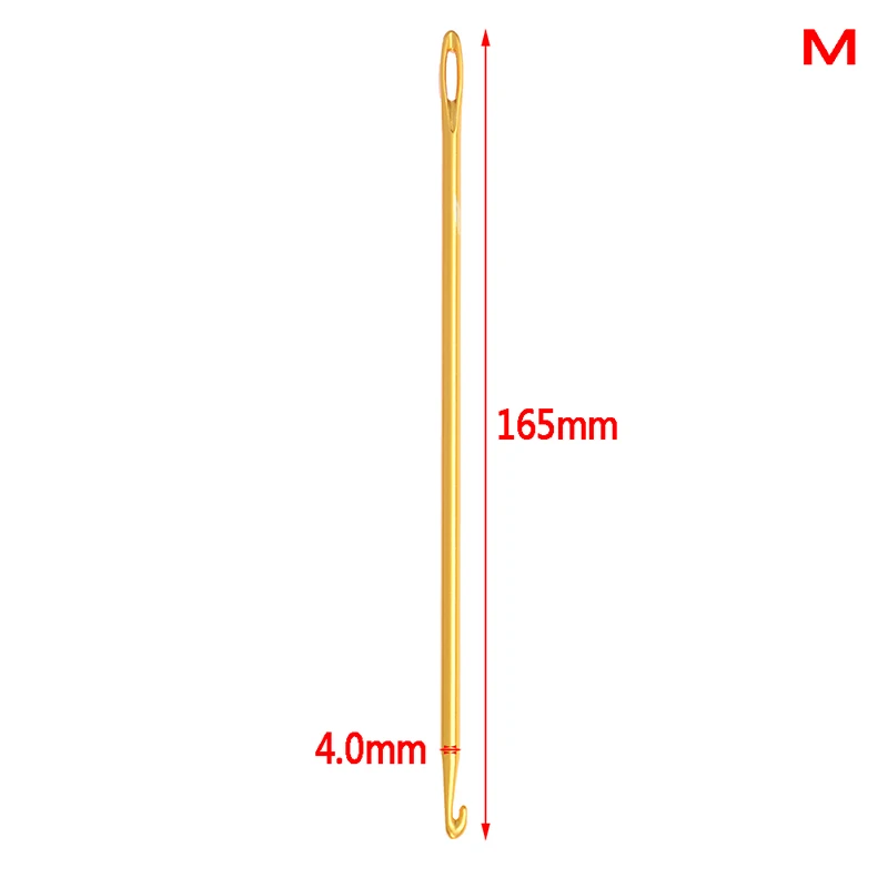 4.0mm 1 шт./3 шт. 2,75 мм 4,0 мм 6,0 мм алюминиевый крючок для вязания крючком в стиле «Афган», «сделай сам», инструмент крючок с глазом, вязание и шитье крючок для вязания - Цвет: 4.0mm