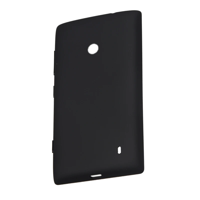 Новая задняя крышка батареи Корпус для Nokia Lumia 520, пять цветов оптом дешевле - Цвет: Black  Backcover