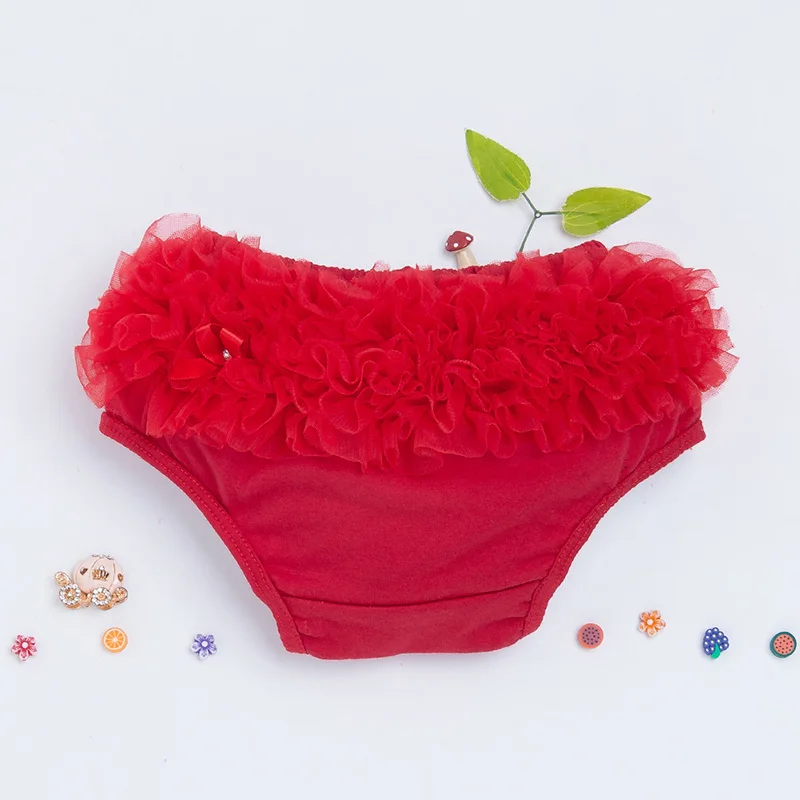 

Baby Cotton Mesh Shorts Cute Newborn Bloomers Ruffles Panties Toddler Girls Diaper Covers Pants Infant Solid Soft Tutu PP Shorts
